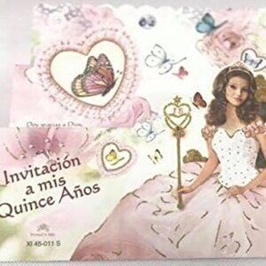 Mis Quince Años Invitations Butterflies Sweet 15 Party Supplies 8 Count